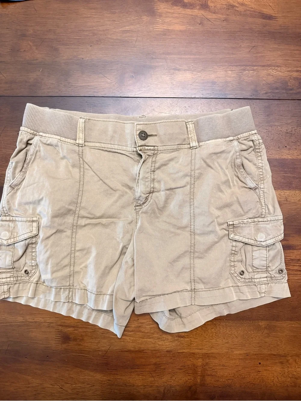 Sonoma Women’s Shorts Trio - Blue Denim, Tan, Gray - Picture 5 of 10